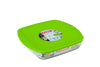 Cook & Store Glass Square Dish shallow version High resistance with lid