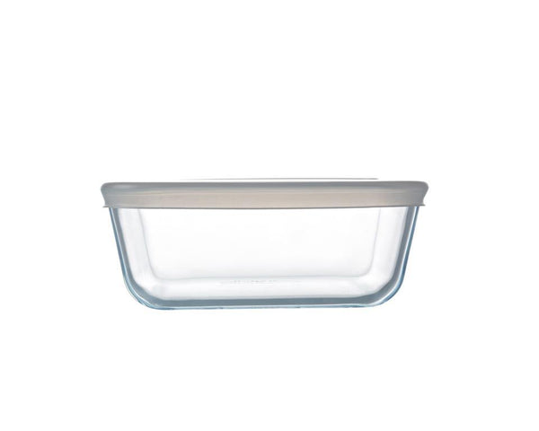 Rectangular food storage container, made from glass, with plastic lid,  thermoresistant, 4 L, Cook & Freeze - Pyrex