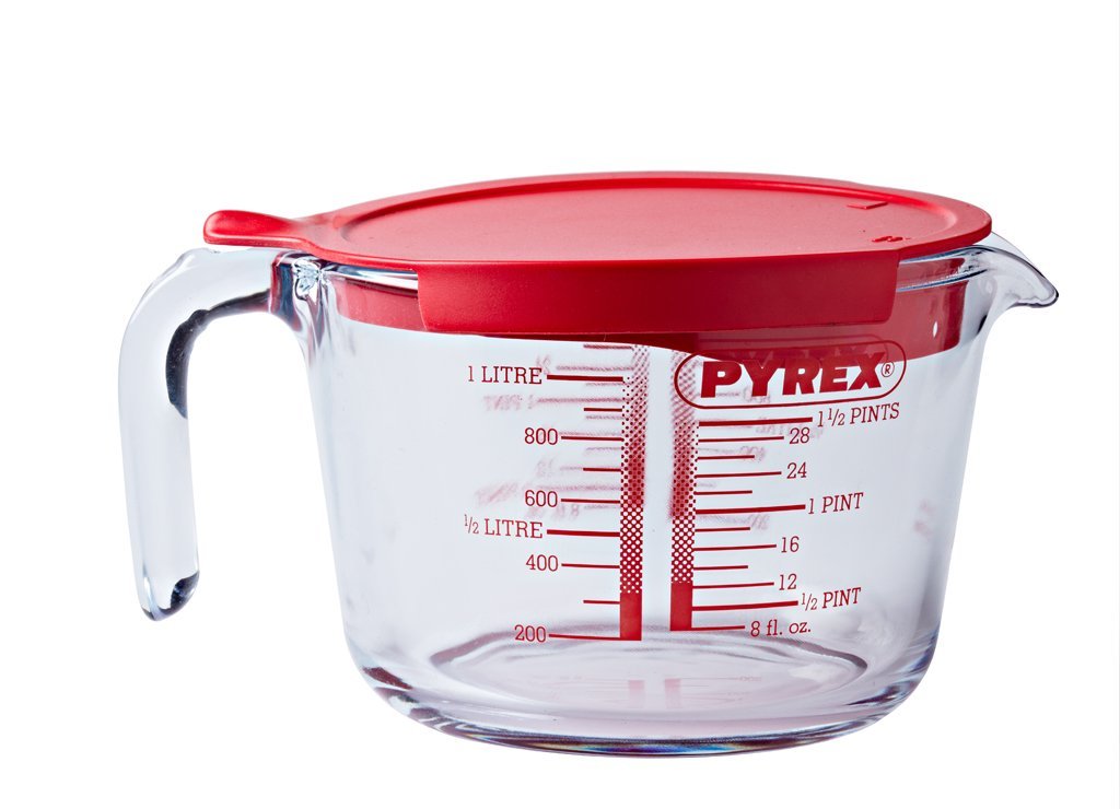 Classic Glass Measure jug High resistance 1,0 L with lid