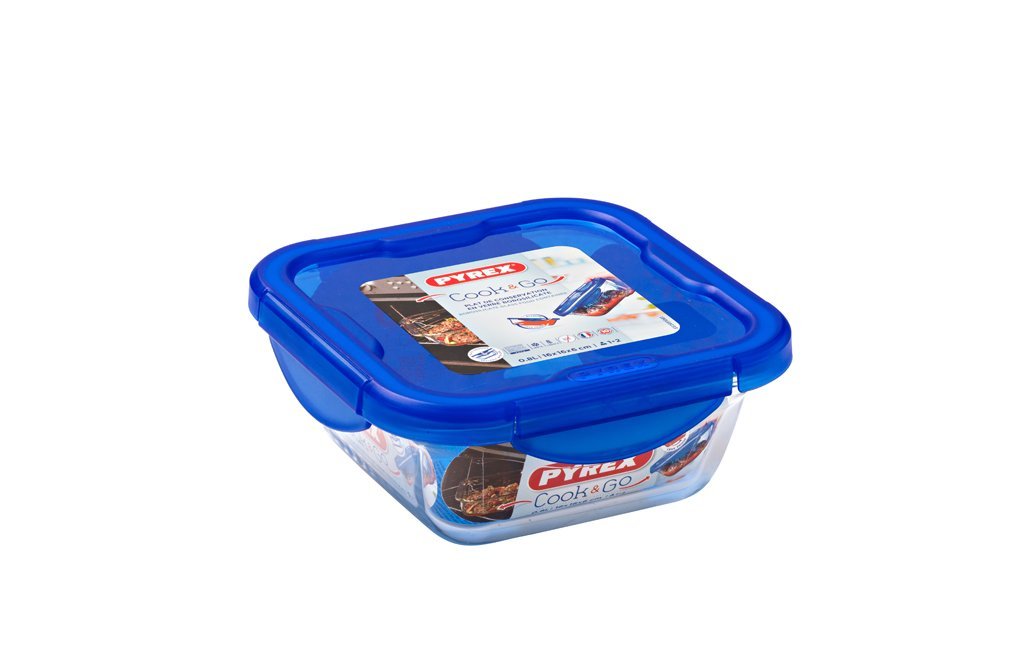 Cook & Store Glass Square Dish High resistance with lid - Pyrex® Webshop EU