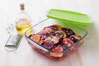 Cook & Store Glass Square Dish High resistance with lid