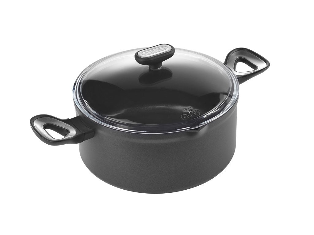 New Black Non Stick Aluminum Cookware Set Saucepan Frying Pan Dutch Oven W/  Lid